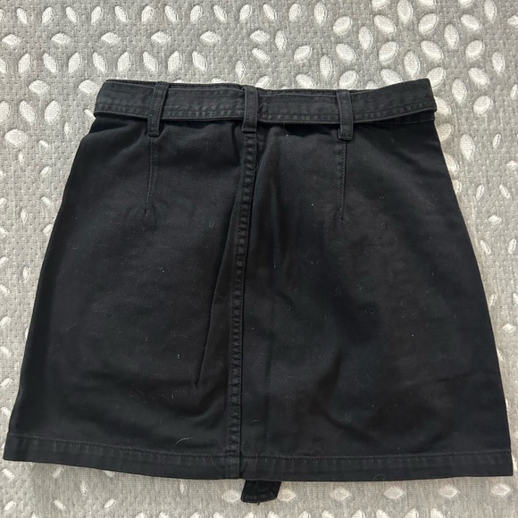 Pacsun black denim skirt with tie belt. Size 24 - Picture 3 of 3